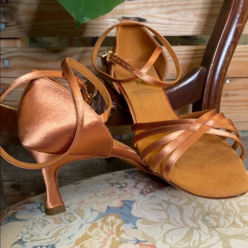 Supadance Crisscross Strap Ballroom Dance Shoes